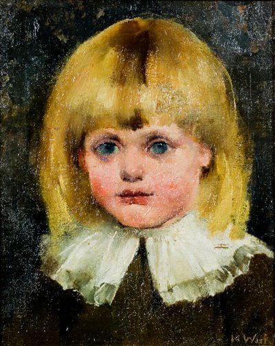 Głowa dziewczynki (Hilja Tukiainen); obraz autorstwa Maria Wiik