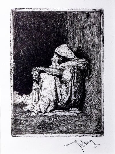 Arab na siedząco autorstwa Mariano Fortuny