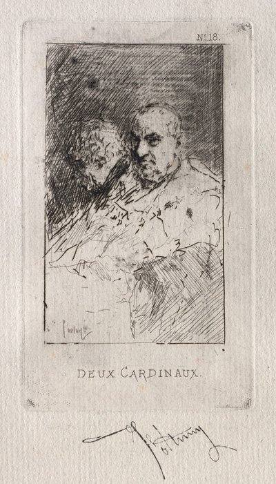 Kardynał Deaux. autorstwa Mariano José María Bernardo Fortuny y Carbó