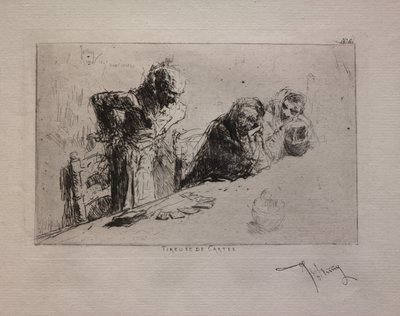 Szuflada na karty, 1867. autorstwa Mariano José María Bernardo Fortuny y Carbó