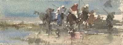 Wrzosowiska na koniu, ca. 1854-74. autorstwa Mariano José María Bernardo Fortuny y Carbó