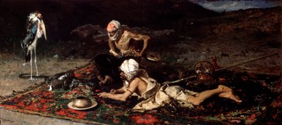 Zaklinacze węży, 1870. autorstwa Mariano José María Bernardo Fortuny y Carbó