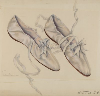 Kapcie spacerowe, c. 1936. autorstwa Marie Alain