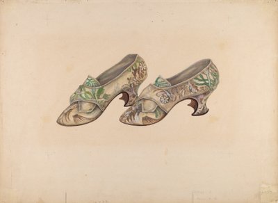 Buty damskie, ok. 1900 r. 1939. autorstwa Marie Alain