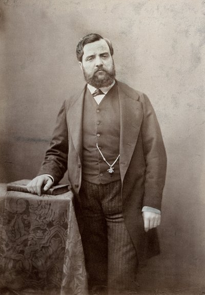 3/4 długości portret malarza Thomasa Couture