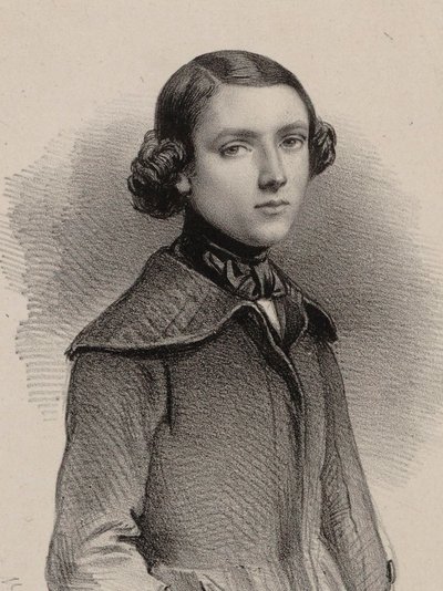 Portret organisty i kompozytora Louisa Jamesa Alfreda Lefébure-Wely 1817-1869, 1840. autorstwa Marie Alexandre Menut Alophe
