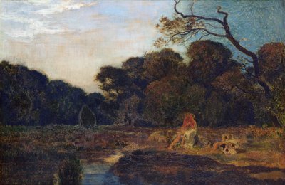 Zakochani w pejzażu (olej na płótnie) autorstwa Marie Auguste Emile Rene Menard