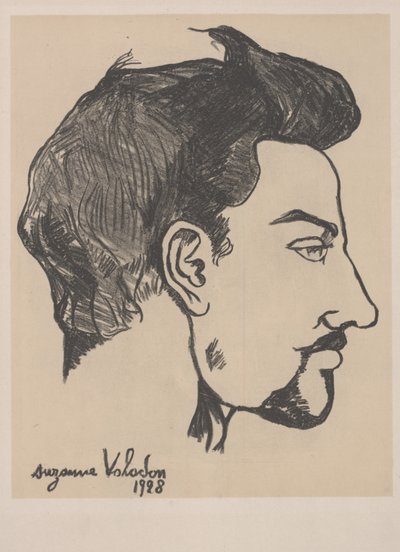 Portret Utrillo w profilu autorstwa Marie Clementine Valadon