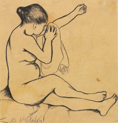 Siedząca kobieta nago, pierwsza trzecia XX wieku. autorstwa Marie Clementine (Suzanne) Valadon