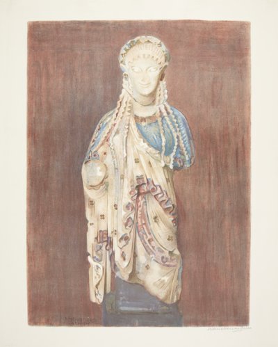 Archaiczny grecki kore (Ateny) autorstwa Marie Henriques