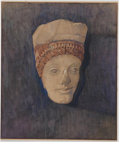 Szef Kore (Muzeum Akropolu nr inw. 696) autorstwa Marie Henriques