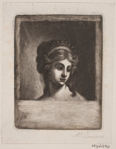 Kobieca głowa autorstwa Marie Jeanne Clemens