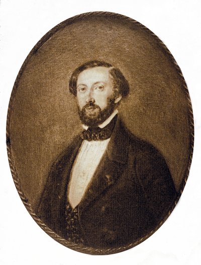 Alfred de Musset (rycina) autorstwa Marie Moulin