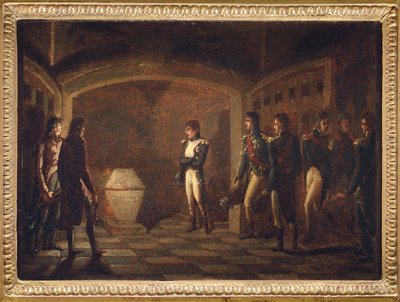 Napoleon przed Grobem Fryderyka Wielkiego, autorstwa Ponce-Camusa, Marie Nicola autorstwa Marie Nicolas Ponce Camus
