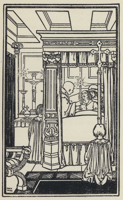 Ilustracja do Snu Geroncjusza autorstwa kardynała Newmana (lito) autorstwa Marie Preaud Webb