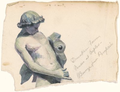Pijany Faun, Museo w Neapolu autorstwa Marietta Minnigerode Andrews