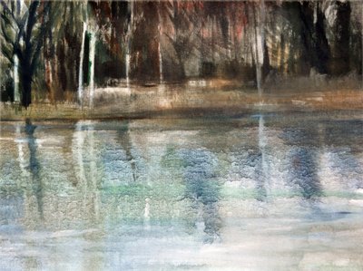 Refleksje, 2018 (olej na płótnie) autorstwa Marina Falco