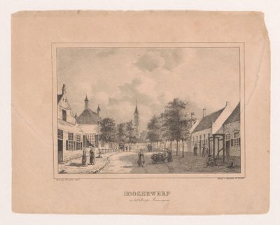 Widok wsi w Amerongen Hoogerwerf we wsi Amerongen (tytuł na obiekcie) autorstwa Marinus Adrianus van Straten