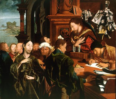Powołanie św. Mateusza, 1536. autorstwa Marinus Claesz Reymerswaele van