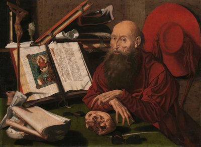 Święty Hieronim w swoim gabinecie autorstwa Marinus van Reymerswale