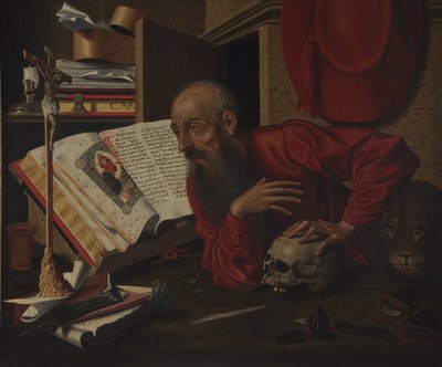 Święty Hieronim w swojej celi autorstwa Marinus van Roejmerswaelen