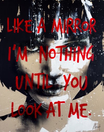 Like A Mirror, 2024 (akryl i olej na odwróconym płótnie) autorstwa Mario Henrique