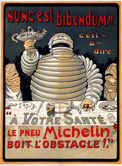 "Nunc est Bibendum" Michelin autorstwa Marius (1867 1946) Rossillon