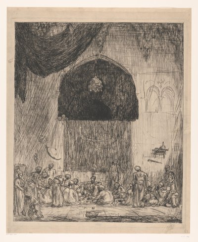 Jedzenie orientalnych mężczyzn autorstwa Marius Bauer (signed by artist)