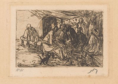 Kawiarnia w Konstantynopolu autorstwa Marius Bauer (signed by artist)