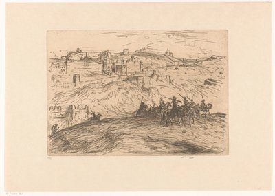 Jeźdźcy na wzgórzu autorstwa Marius Bauer (signed by artist)