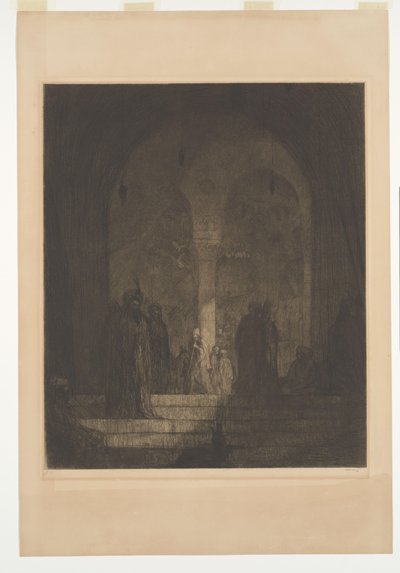 Ganek meczetu autorstwa Marius Bauer (signed by artist)