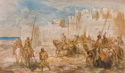 „Kawaleria”, c1910 autorstwa Marius Bauer