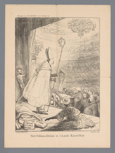 Sint-Niklaas-Zilcken w Lands Kunst-Huis (tytuł na obiekcie) autorstwa Marius Bauer