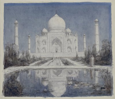 Taj Mahal przy świetle księżyca autorstwa Marius Bauer