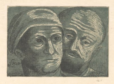 Dwie głowy mężczyzn autorstwa Marius Holleman