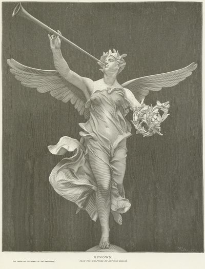 Alegoria sławy autorstwa Marius Jean Antonin Mercie