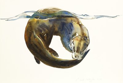 Koło życia, 2014, (akwarela na papierze) autorstwa Mark Adlington