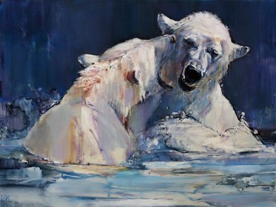 Gra na lodzie, 2016 autorstwa Mark Adlington