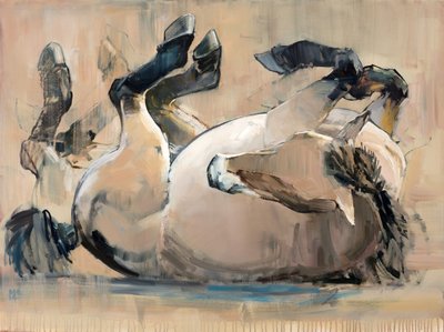 Roll, (Przewalski), 2014, autorstwa Mark Adlington