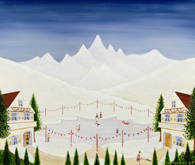 Jazda na łyżwach w St. Moritz autorstwa Mark Baring