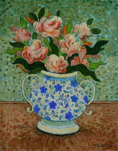 Szczęśliwy klaster, 2022 (olej na panelu) autorstwa Mark Briscoe