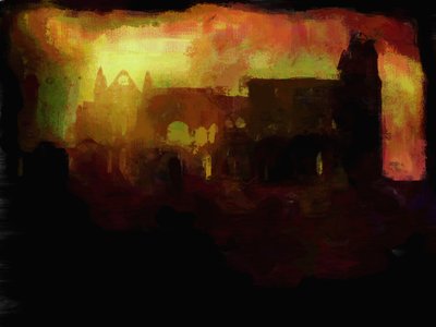 Opactwo Whitby - zachód słońca autorstwa Mark Gordon