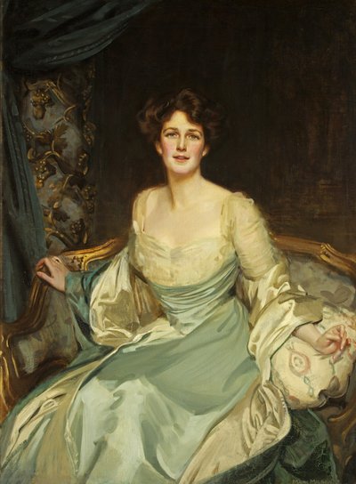 Portret Hon. Pani York w sukni wieczorowej autorstwa Mark Richard Milbanke