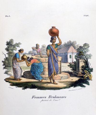 Braminka zbierająca wodę, 1828 autorstwa Marlet et Cie