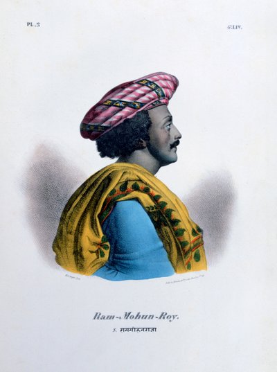 Ram Mohan Roy, założyciel Brahmo Samaj, 1828 autorstwa Marlet et Cie