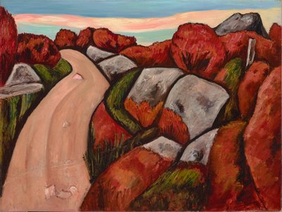 Blueberry Highway, Dogtown, 1931 autorstwa Marsden Hartley