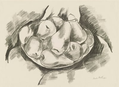Danie z jabłek i gruszek autorstwa Marsden Hartley