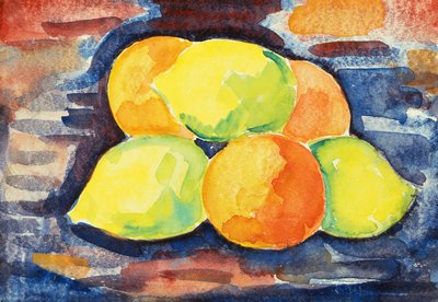 Martwa natura z owocami autorstwa Marsden Hartley