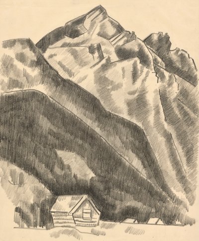 Krajobraz górski (Garmisch Partenkirchen) autorstwa Marsden Hartley