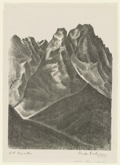 Waxenstein autorstwa Marsden Hartley